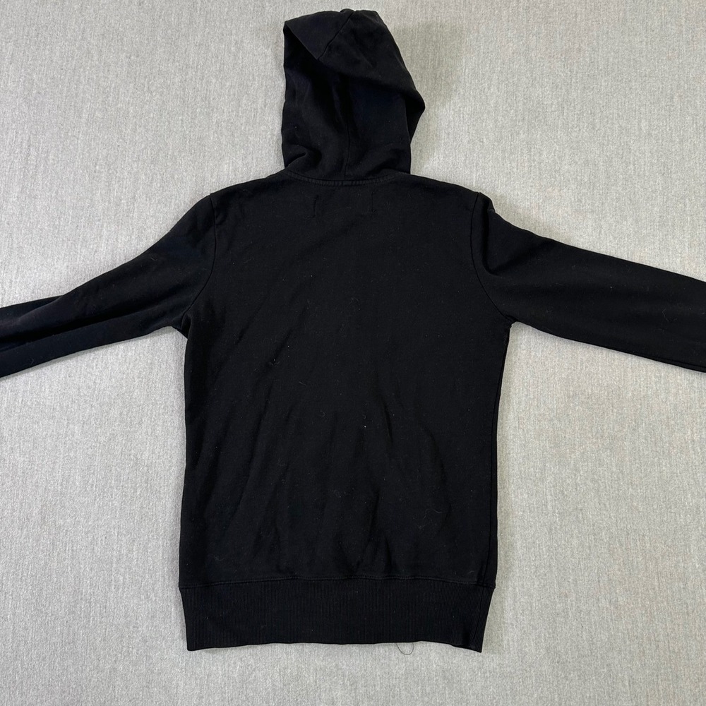 Fox Racing Hoodie Women's Small Black Full Zip Sweatshirt Logo Rider Design Y2K - Picture 6 of 9